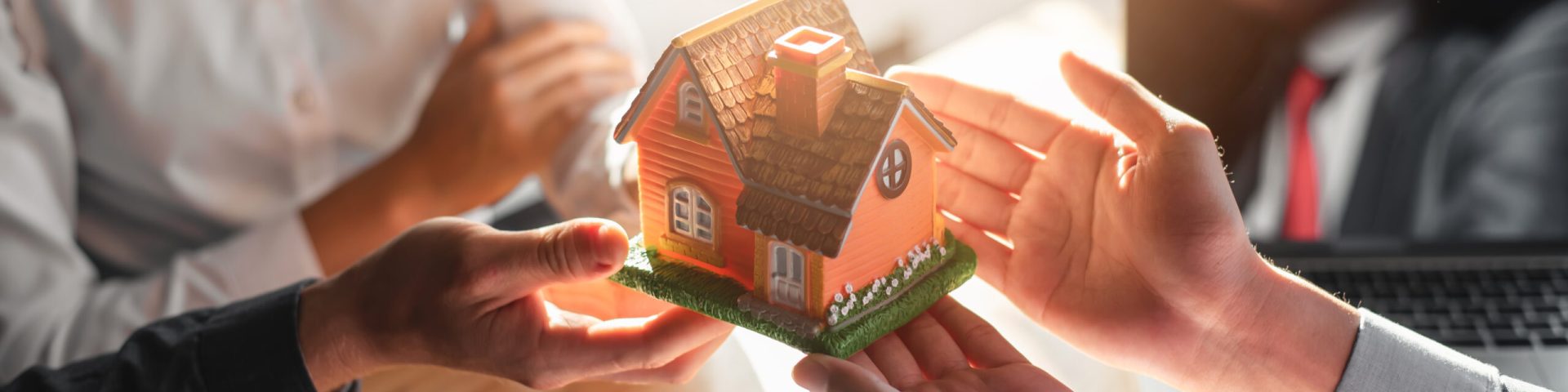 Business Signing a Contract Buy - sell house.