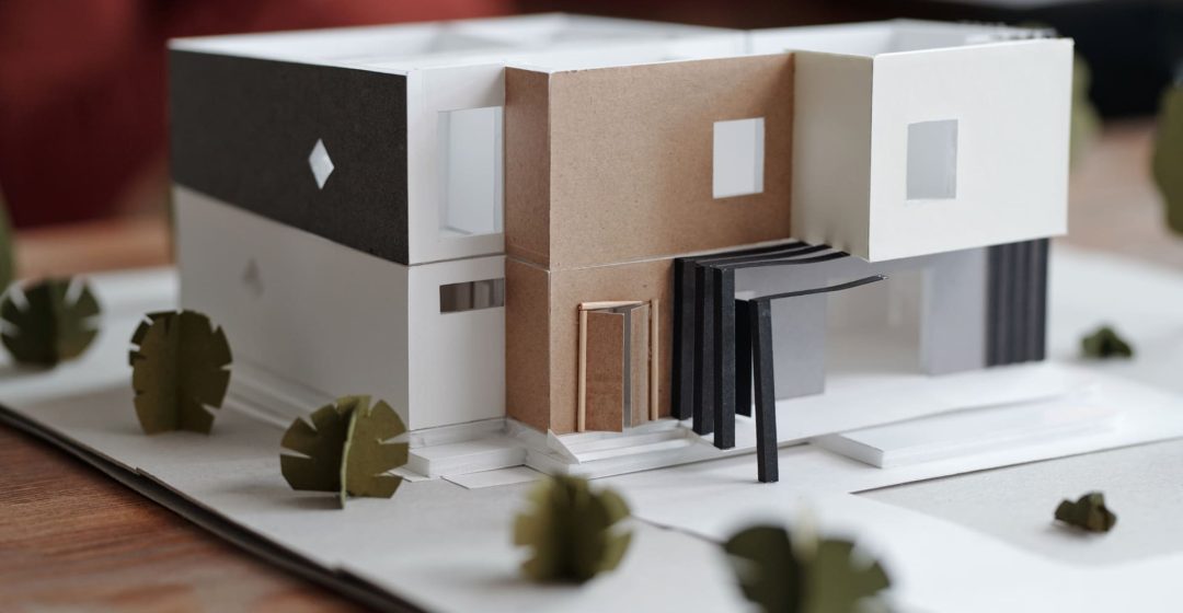 Maqueta de una casa prefabricada