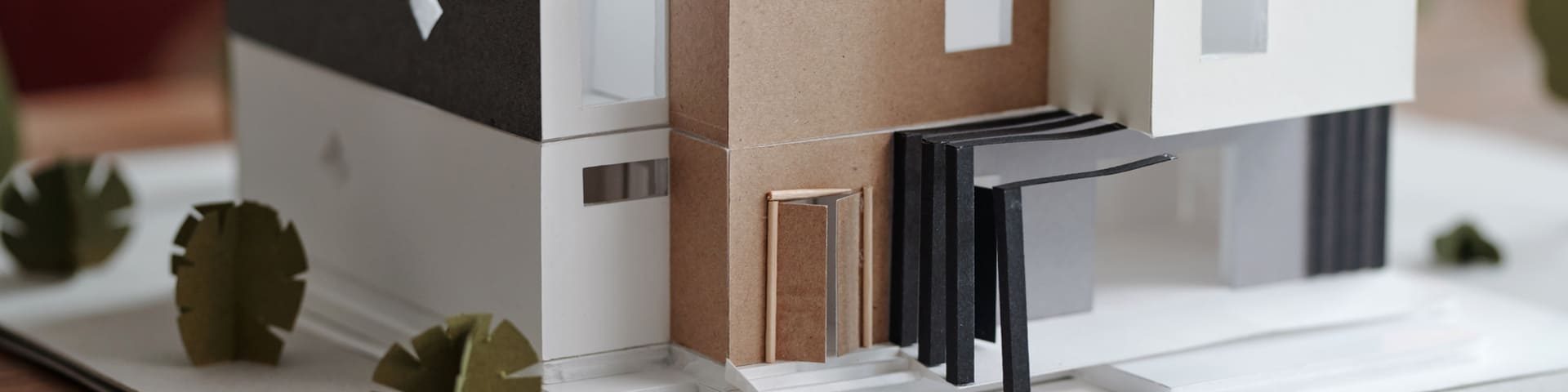 Maqueta de una casa prefabricada